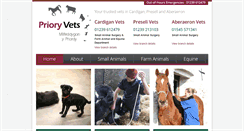 Desktop Screenshot of prioryvetscardigan.co.uk
